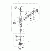 CRANKSHAFT & PISTON - 2 Strock for T75T85T90